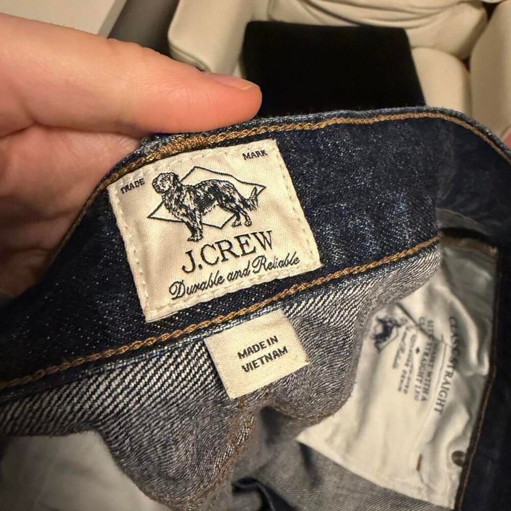 Jcrew Men's Dark Blue Selvedge Denim